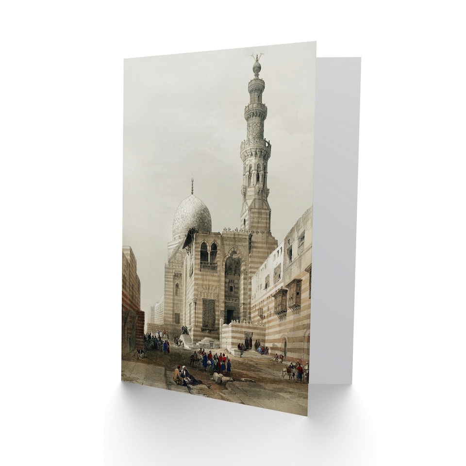 image 1 of David Roberts Art Card Tombs of the Khalifs at Cairo