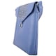 image 3 of Leather Magnetic Fastening Adjustable Strap Cross Body Shoulder Bag Blue | Slate/Blue