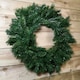 image 3 of 60cm Kateson Fir Artificial Plain Green Christmas Wreath with 150 Tips