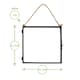 image 3 of Nicola Spring Hanging Metal Photo Frames - 8" x 8" - Black - Pack of 5 - Hanging Picture Frame Display Frame Poster Frame Picture Display | Black | S