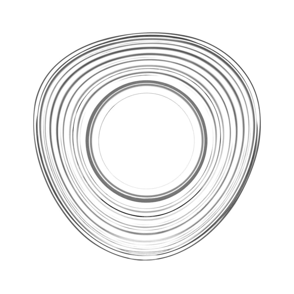 image 1 of LAV Derin Turkish Tea Glass Saucers - 13cm - Clear - Pack of 6 Clear