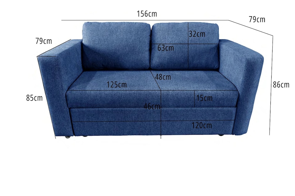 image 1 of The Brenta 2 Seater Slide Storage Sofa in Grey, Silver or Navy | Silver | One Size