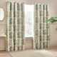 image 2 of Wylder Woodlands Floral Jacquard Natural Eyelet Curtains (W)168cm x (D)183cm | Multi