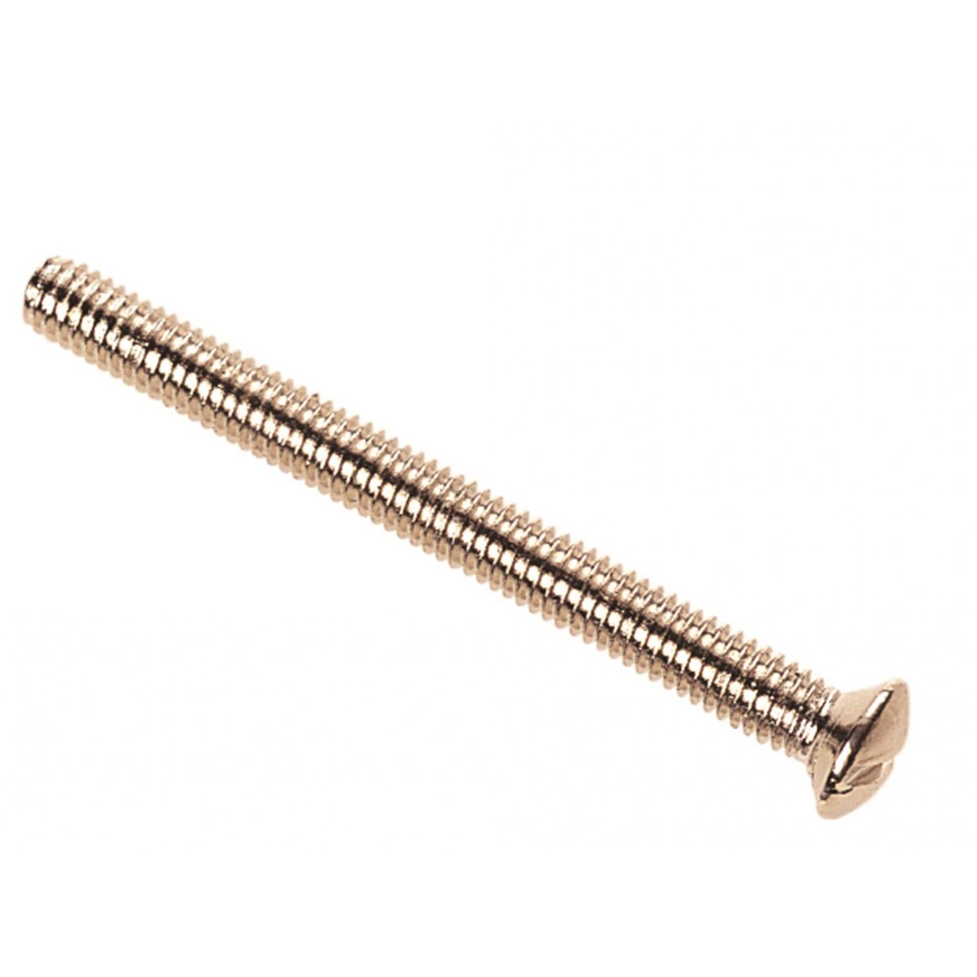 Dencon Switch/socket Plate Screws, Nickle Plated Multi Multi Colour 3.5 x 38mm, Pack of 10 1