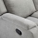 image 6 of Orka 3 Seater Manual Recliner Chenille Fabric Sofa Grey