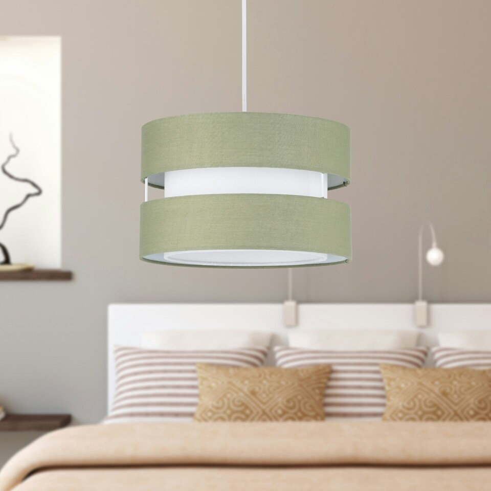 image 1 of Benni - Sage Green 26cm Pendant Shade Green
