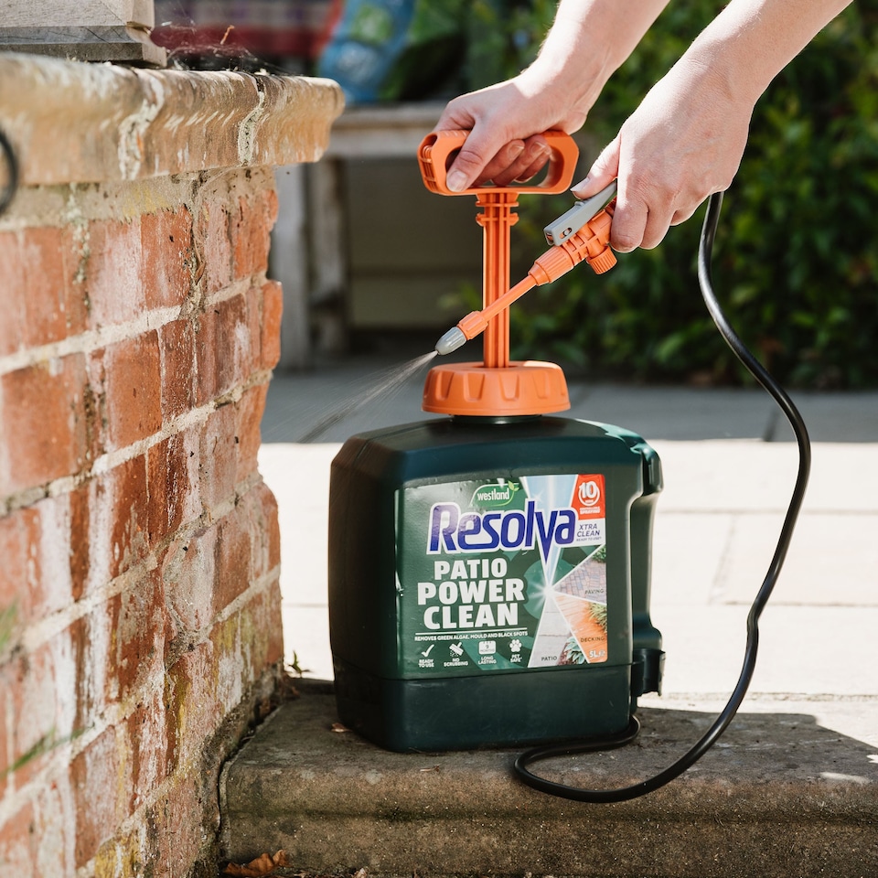 image 1 of Resolva Xtra Clean and Path and Drive Weedkiller Bundle | Green | Green | 2 x 5L Power Pump
