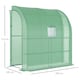 image 3 of Outsunny Walk-In Lean to Wall Greenhouse wWindow&Door 200Lx 100W x 215Hcm Green