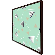 Geometric triangle stripes (Picutre Frame) Brown | XS