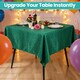 image 9 of Square Damask Table Cloth, Soft Washable Table Cover - 90" x 90"