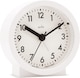 image 3 of Acctim Gaby Small Analogue Contemporary Bedside Alarm Clock | White | White