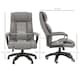 image 3 of Vinsetto Office Chair with 6-Point Maaage, PU Desk Chair with Padded Seat and Armrest, Computer Chair with Tilt Function for Home, Grey