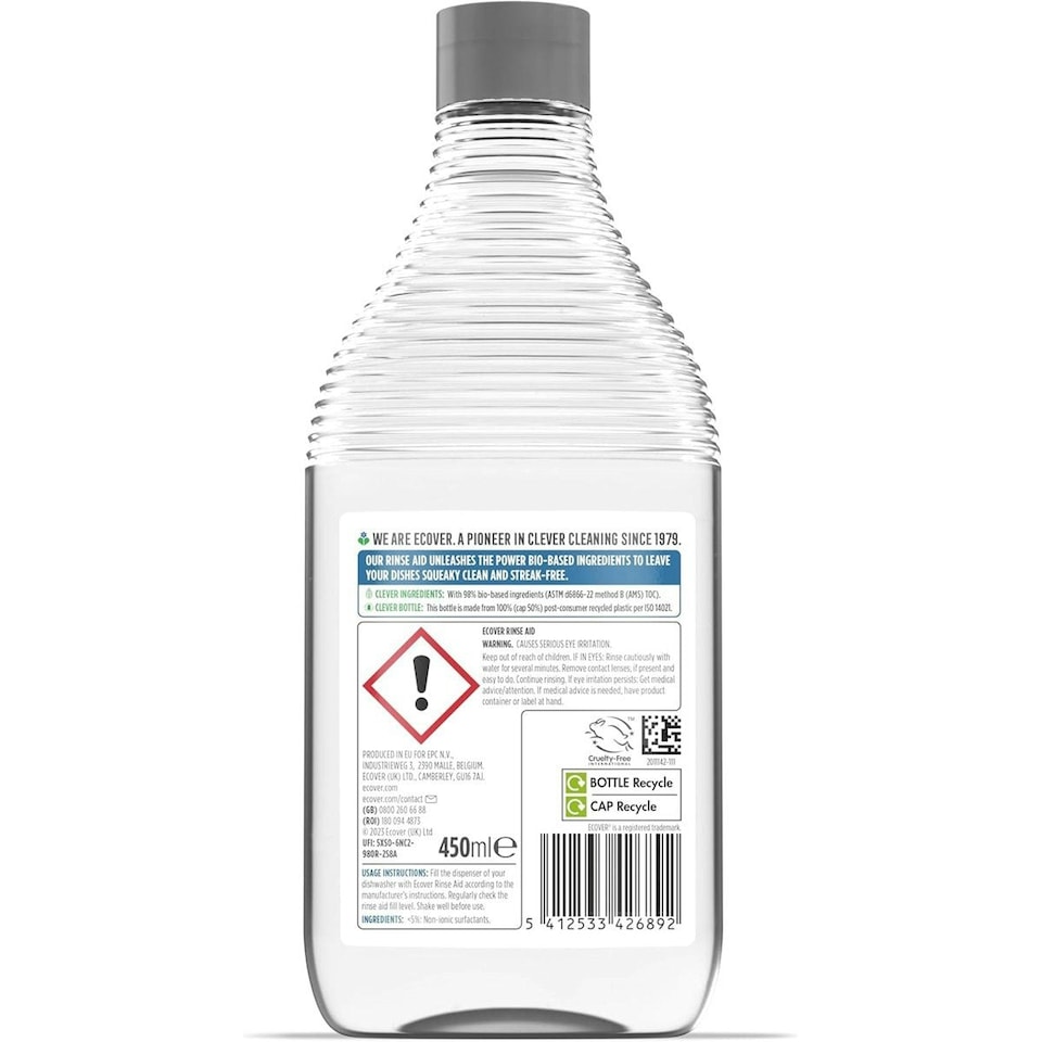 image 1 of Rinse Aid 450ml (Ecover) | Multi