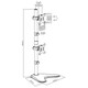 image 2 of TekBox Dual Screen Vertical Monitor Mount