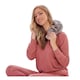 image 1 of K Collection Plain 1.1L Fluffy Neck & Shoulder Hot Water Bottle | Black | Charcoal | One Size | 1