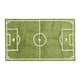 image 1 of Homescapes Cotton Tufted Washable Football Pitch Kids Rug