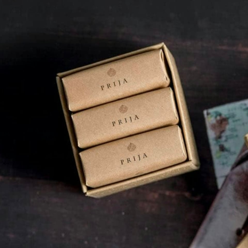 image 1 of Prija Softening Vegetable Soap Gift Pack 3 x 100g