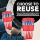 image 3 of Ecoffee Cup 14oz 400ml Reusable Eco-Friendly, Plant Based Coffee Cup with Silicone Lid & Sleeve, Dale Buggins | Multi | Dale Buggins