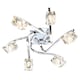 image 1 of BHS Bella 6 Light Flush Ceiling Light, Chrome