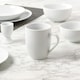 image 4 of 42pc White Porcelain Round Dinner Set