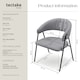 image 6 of Dining Chair Bedano - woven fabric, padded, 150 kg load capacity | Grey | grey | 6