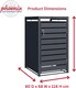 image 4 of Phoenix GB1168AAK Anthracite Single Wheelie Bin Store / Bin Storage