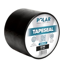 Polar TapeSeal Waterproof Repair Tape For Leaks Rubberised | Black | Black | 4 Inch x 5 Foot