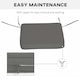 image 6 of Outsunny Set of 6 Chair Cushion Seat Pads Dining Chair w/ Straps Outdoor Grey 