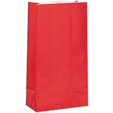 Red Paper Party Bag - Pack of 12