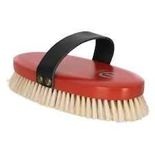 Imperial Riding Leather Strap Horse Brush - Neon Orange - One Size