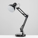 image 4 of ValueLights Monda Gloss Black Table Lamp & Bulb | Black