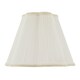 image 1 of White Victorian Pleated Faux Silk Lamp Shade with Embroidered Trims White