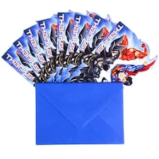 Justice League Thank You Cards With Envelopes - Pack of 8