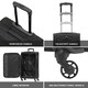 image 7 of Flight Knight Lightweight 4 Wheel 800D Soft Case Quilted Suitcases Anti Crack Cabin & Hold Luggage Options - 100+ Airlines Approved - easyJet, BA & Many More! Blue | Navy | Large