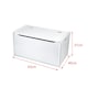 image 2 of Tidlo White Wooden Toy Chest, Large Capacity And Soft Close Lid