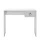 image 1 of Adore Matt White Laptop Study Desk with 1 Drawer | White