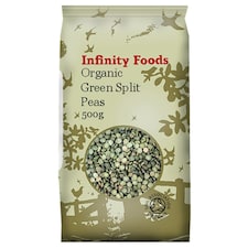 Organic Green Split Peas 500g (Infinity Foods)