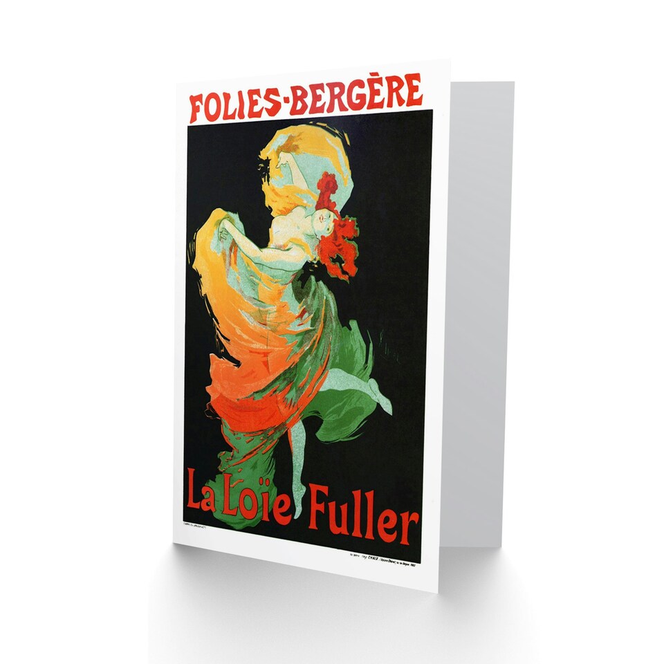 image 1 of Theatre Stage Cabaret Loie Fuller Folies Bergere Paris Art Card