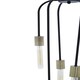 image 4 of Interiors by Premier Lagona 6 Bulb Black Pendant Light