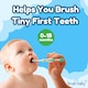 image 4 of Brush Baby FirstBrush™ Baby Toothbrush Double Pack - Pink