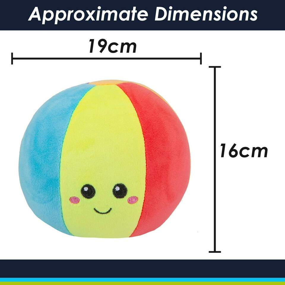 image 1 of Beach Ball Soft Toy Cute Plushie Huggable Cuddly Stuffed Toy 16cm Multi
