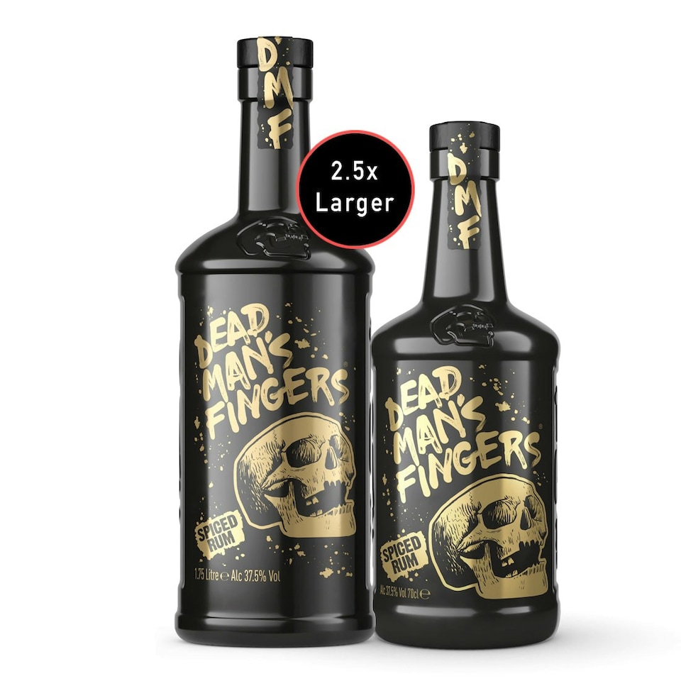 image 1 of Dead Man’s Fingers Spiced Rum Extra Large 1.75 Litre