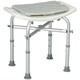 image 1 of HOMCOM Aluminium Shower Stool Adjustable Bath Stool for Senior Disabled Pregnant