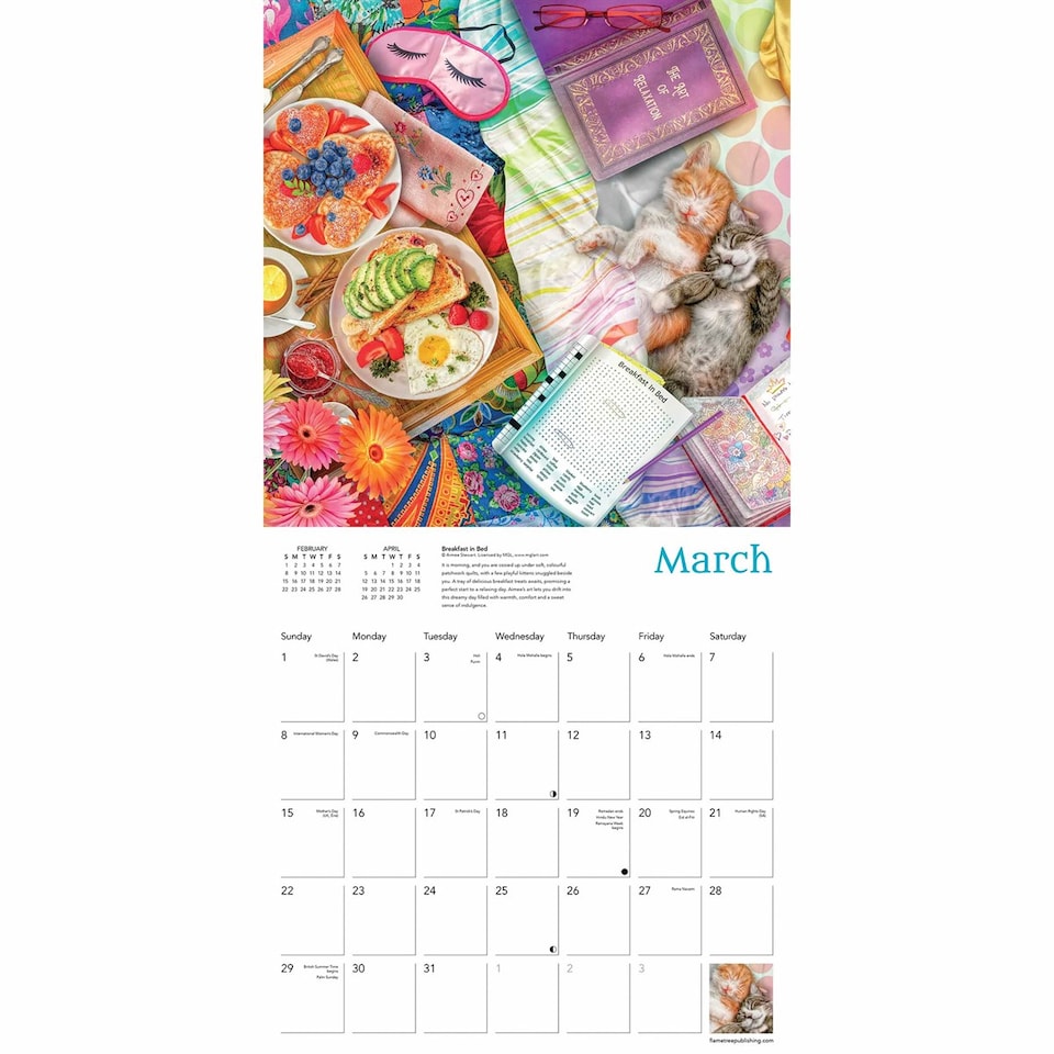image 1 of Aimee Stewart Wall Calendar 2026 (Art Calendar)