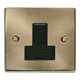 image 2 of SE HOME Antique Brass 13A Fused Connection Unit Switched Brown | Antique Brass