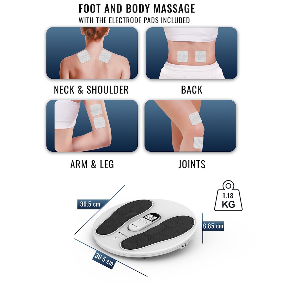image 1 of Rechargeable EMS & TENS Foot Circulation Massager, Improves Blood Circulation