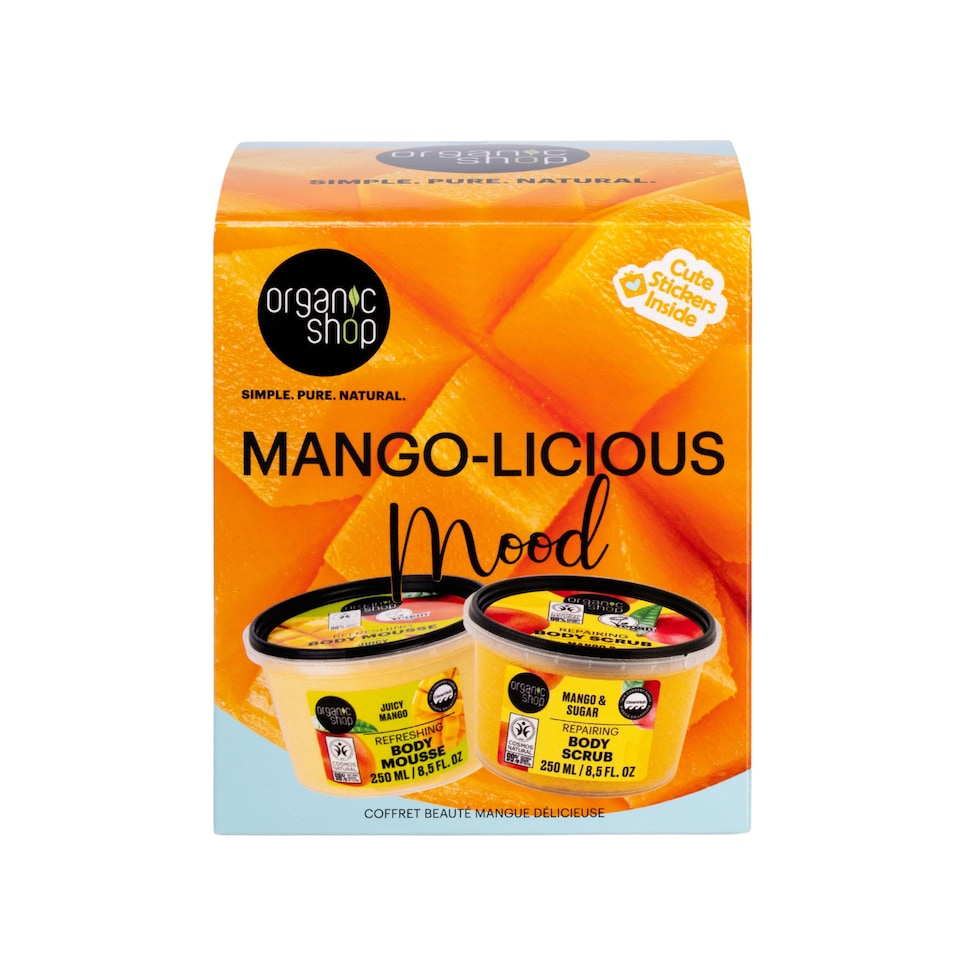 image 1 of Organic Shop Mango-Licious Mood Beauty Gift Set 250ml/250ml