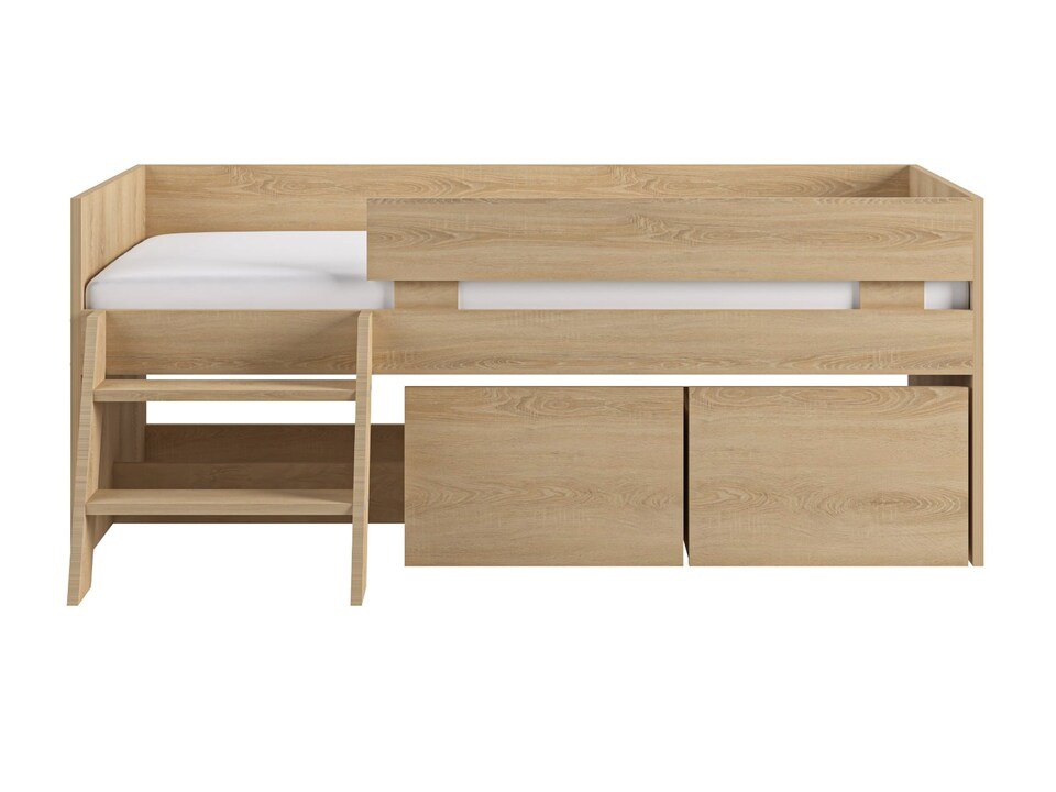 image 1 of Flair Logan Single Storage Low Sleeper Oak Bed
