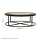 image 5 of Interiors by Premier Modern Side Table With Latticed Base, Practical Wooden Round Table For Outdoor Patio,  Black Bedside Table Black