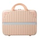 image 2 of Living and Home Portable 12 inch Hard Shell Carry on Makeup Travel Case Pink | Personal Item